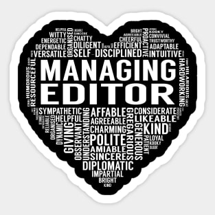 Managing Editor Heart Sticker